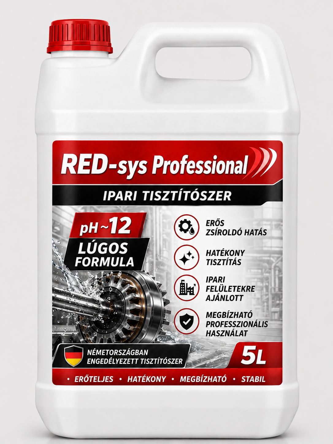 RED-sys Professional - 5 litre industrial cleaning agent
